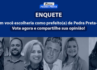 arte enquete eleição prefeito pedra preta mt